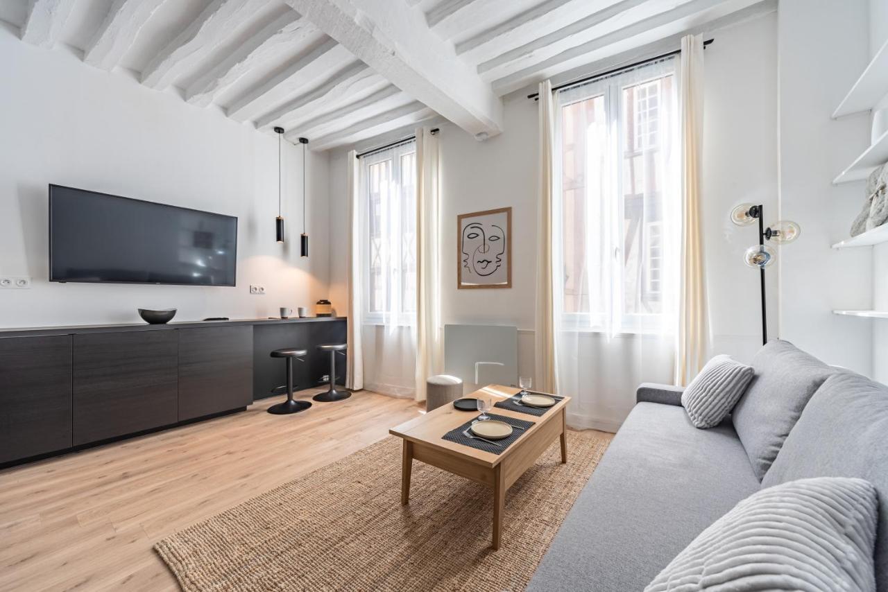 דירות Le Vicomte De Rouen - Logement Centre - 149 מראה חיצוני תמונה